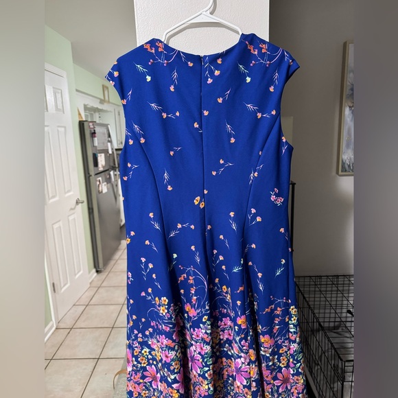 London Times Royal Blue Dress - Picture 2 of 4